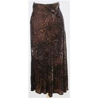 Ralph Lauren, size 8 brown mix velvet long skirt