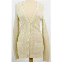 Ralph Lauren Size 6 High Quality Soft and Luxurious Pure Cashmere Cream Cardigan