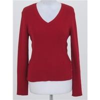 Ralph Lauren size M red ribbed jumper