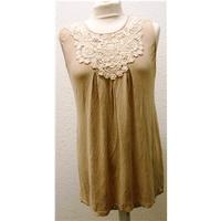 Rage - Size: 10 - Beige - Sleeveless top