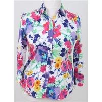 ralph lauren size m multi coloured floral blouse