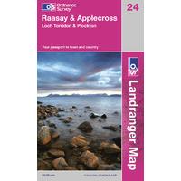 Raasay & Applecross - OS Landranger Active Map Sheet Number 24