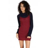 Ramona Cowl Neck Contrast Sleeve Oversized Dress