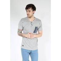 rawcraft mens v button neck short sleeve t shirt