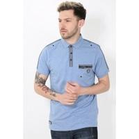 Rawcraft Fergal Style Contrast Pocket Polo T Shirt