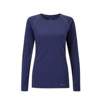 rab womens merino 120 long sleeve crew twilight size uk 8