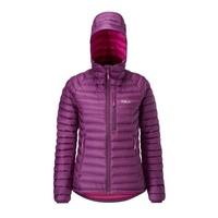 rab womens microlight alpine jacket berry size uk 10