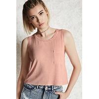 Raw-Cut Pocket Tank Top
