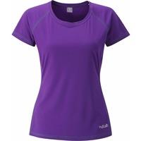 RAB WOMENS INTERVAL TEE NIGHTSHADE (SIZE UK 16)