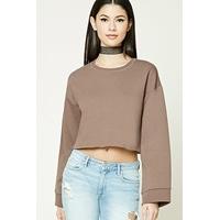 raw cut cropped sweatshirt