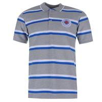 rangers fc stripe polo mens