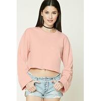 raw cut cropped sweatshirt