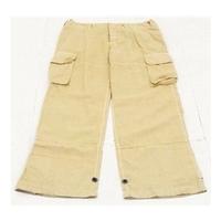 Ralph Lauren, W32/L33 golden sand coloured linen trousers