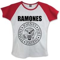 Ramones - Presidential Seal Women\'s Large T-Shirt - White