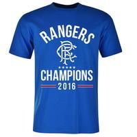 Rangers Champions T Shirt Mens