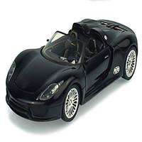 Race Car Pull Back Vehicles Car Toys 1:32 Metal Black Model Building Toy