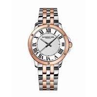 Raymond Weil Gents Tango Two Tone White Dial 39mm Watch