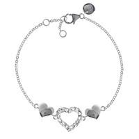Rachel Galley Bracelet Amore Heart Triple Silver