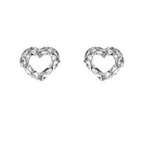 Rachel Galley Earrings Amore Mini Heart Stud Silver