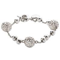 Rachel Galley Memento Silver Beaded Globe Bracelet RGGL149