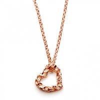 Rachel Galley Love Heart Rose Gold Plated Large Heart Pendant H100RG