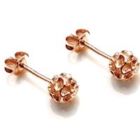Rachel Galley Rose Gold Mini Ball Stud Earrings G401RG