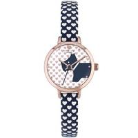 Radley Ladies Rose Gold Plated Blue Heart Strap Watch RY2378
