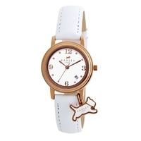 Radley Rose Gold Plated White Strap Round White Dial with Date Watch RY2006