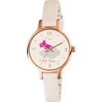 radley rose gold plated cream strap watch ry2478