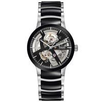 Rado Mens Centrix Black Ceramic Skeletal Bracelet Watch R30178152