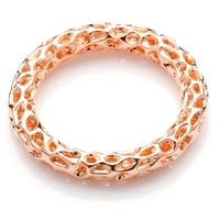 Rachel Galley Allegro Rose Gold Plated Lattice Ring A301RGSM