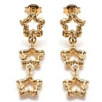 Rachel Galley Gold Plated Triple Star Drop Earrings S401YG
