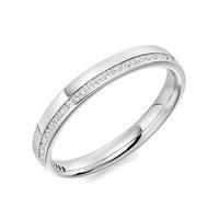 Raphael Platinum and 0.25ct Princess Cut Diamond Wedding Ring