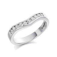 Raphael Platinum and 0.33ct Round Brilliant Diamond Wishbone Ring