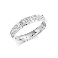 Raphael Platinum and 0.60ct Princess Cut Diamond Wedding Ring