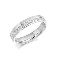 Raphael Platinum and 0.50ct Princess Cut Diamond Wedding Ring