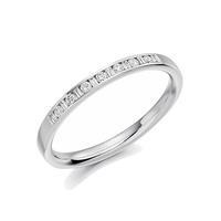 Raphael Platinum and 0.15ct Diamond Eternity Ring