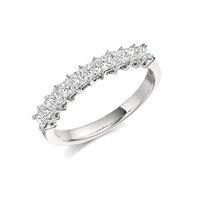 Raphael Platinum and 0.78ct Princess Cut Diamond Eternity Ring