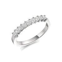 Raphael Platinum and 0.53ct Princess Cut Diamond Eternity Ring