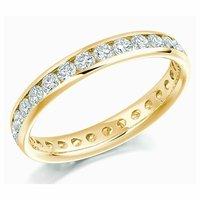 Raphael 18ct Yellow Gold and 1.30ct Round Brilliant Diamond Full Set Eternity Ring