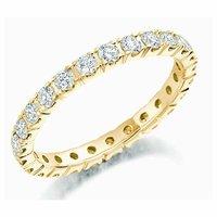 Raphael 18ct Yellow Gold and 1.00ct Round Brilliant Diamond Full Eternity Ring
