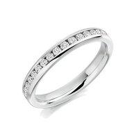 raphael platinum and 075ct round brilliant cut diamond full eternity r ...