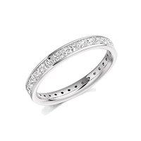 Raphael Platinum and 1.60ct Princess Cut Diamond Full Eternity Ring