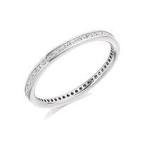 raphael platinum and 050ct princess cut diamond full set eternity ring