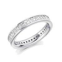 Raphael Platinum and 2.00ct Baguette Cut Diamond Full Eternity Ring