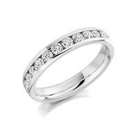 Raphael Platinum and 1.55ct Round Brilliant Cut Diamond Full Set Eternity Ring