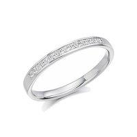 Raphael Platinum and 0.20ct Princess Cut Diamond Eternity Ring