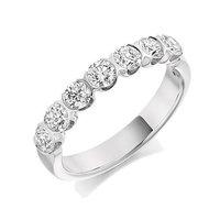 raphael platinum and 100ct round brilliant 7 diamond eternity ring