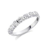 raphael platinum and 075ct round brilliant 7 diamond eternity ring