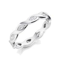 Raphael 18ct White Gold and 0.60ct Marquise Cut Diamond Full Eternity Ring